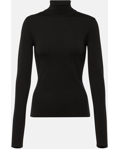 Gabriela Hearst May Wool, Cashmere And Silk Turtleneck Sweater - Black