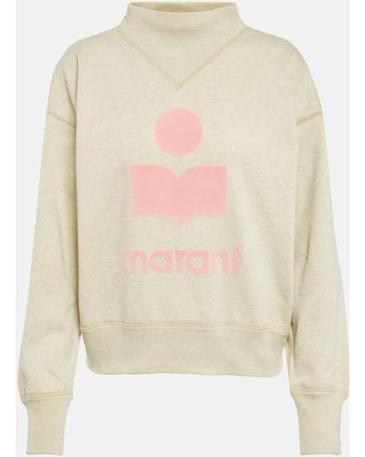 Isabel Marant Moby Melange-knit Cotton-blend Sweater - White