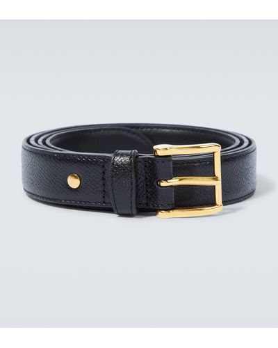 Ami Paris Paris 25mm Leather Belt - Blue