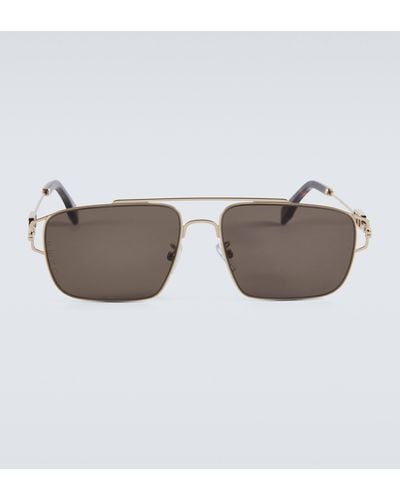 Fendi First Rectangular Sunglasses - Brown