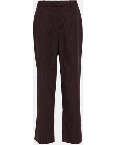 Sir. The Label Guillaume Pinstripe Pants - Purple