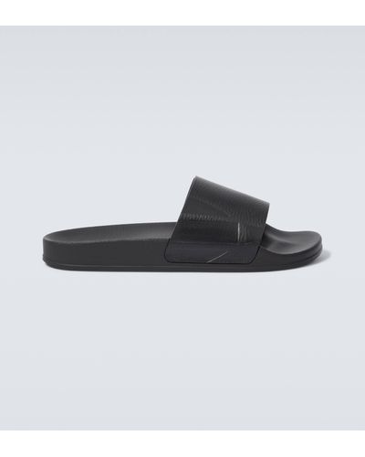 Frescobol Carioca Humberto Leather Slides - Black