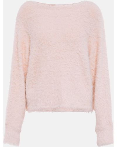 Velvet Betty Boat-neck Sweater - Pink