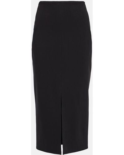 Dolce & Gabbana Jersey Midi Skirt - Black