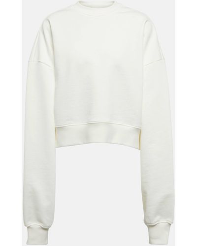 Wardrobe NYC X Hailey Bieber Hb Cotton Fleece Sweatshirt - White