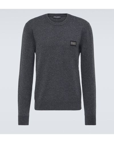 Dolce & Gabbana Wool And Cashmere Sweater - Grey