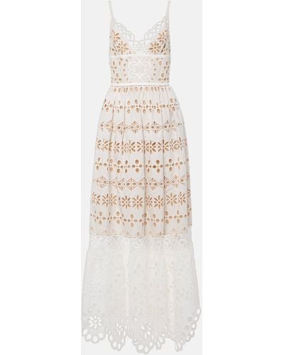 Elie Saab Bridal Cotton Lace Gown - White