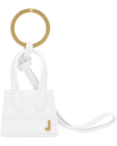 Jacquemus Le Porte Clés Chiquito Leather Keyring - White
