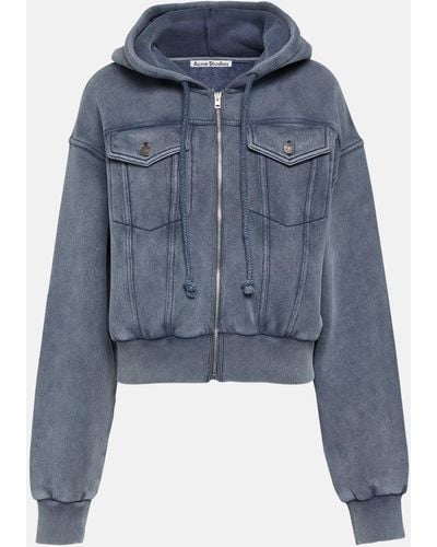Acne Studios Cotton Fleece Jacket - Blue
