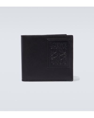 Loewe Leather Bifold Wallet - Black