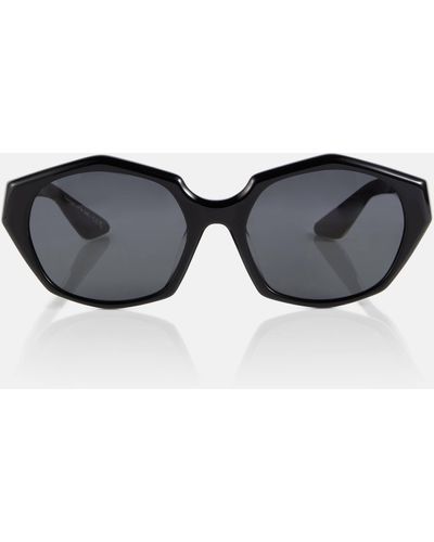 Khaite X Oliver Peoples Hexagonal Sunglasses - Black
