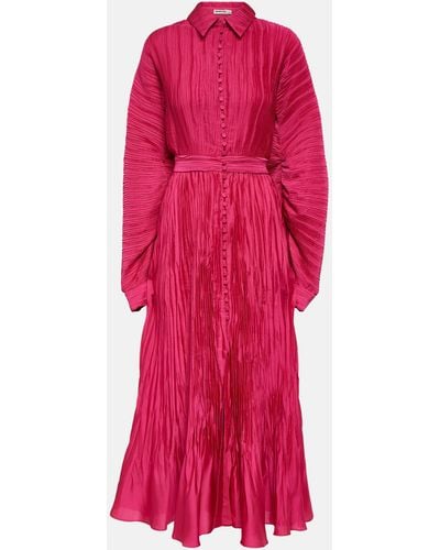 Jonathan Simkhai Indiana Pleated Maxi Dress - Pink