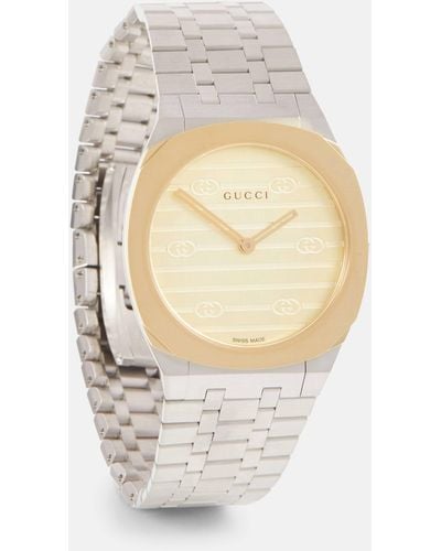 Gucci 25h 30mm Stainless Steel Watch - White