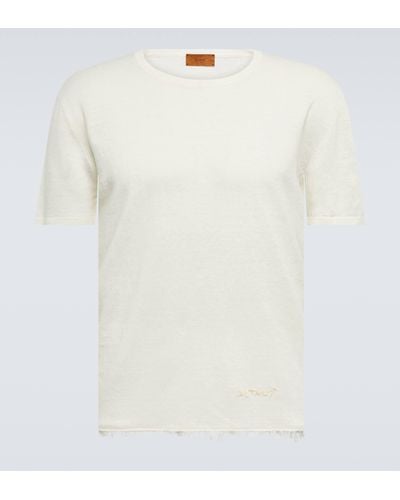 Alanui Linen T-shirt - White