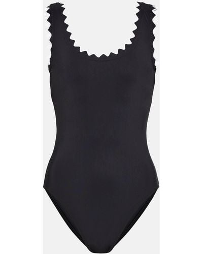 Karla Colletto Amaya Ric-rac One-piece Swimsuit - Black