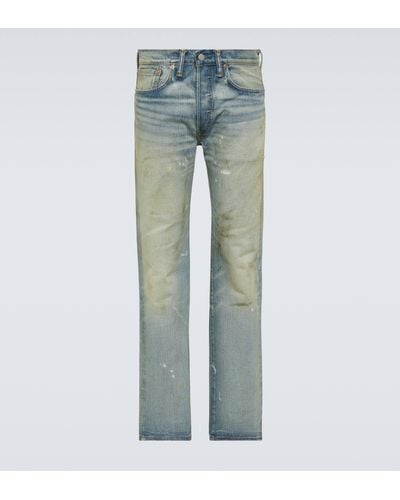 RRL Mid-rise Straight Jeans - Blue