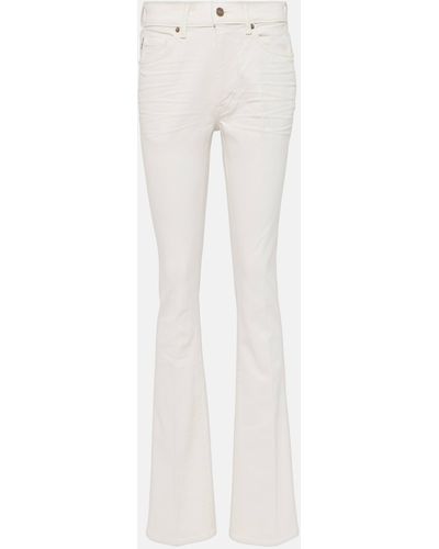 Tom Ford High-rise Flared Jeans - White