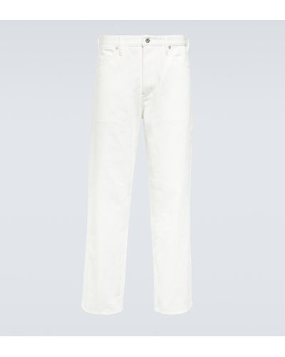 Jil Sander Mid-rise Straight-leg Jeans - White