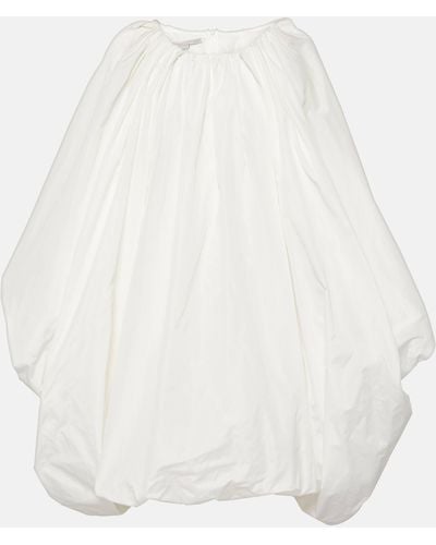 Stella McCartney Caped Crepe Minidress - White