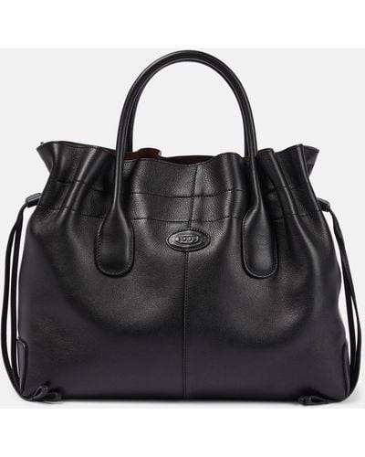 Tod's Small Leather Tote Bag - Black