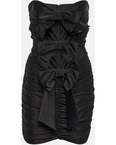 Alexandre Vauthier Strapless Jersey Minidress - Black