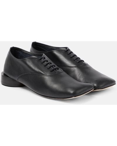 Jacquemus X Repetto Les Zizi Leather Derby Shoes - Black