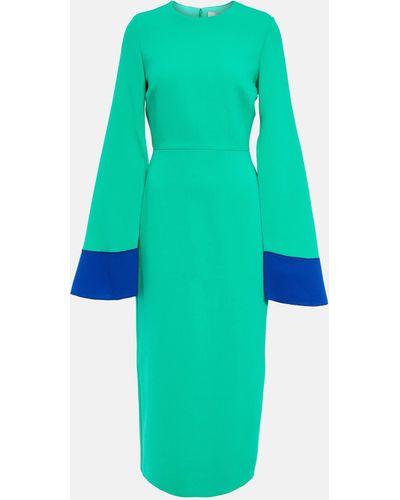 ROKSANDA Wool Midi Dress - Blue