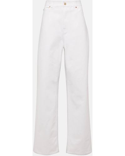 Valentino High-rise Wide-leg Jeans - White