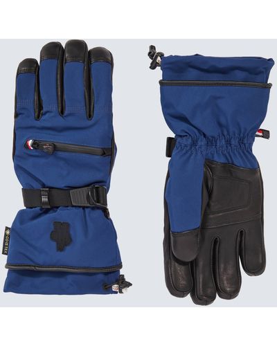 3 MONCLER GRENOBLE Ski Gloves - Blue