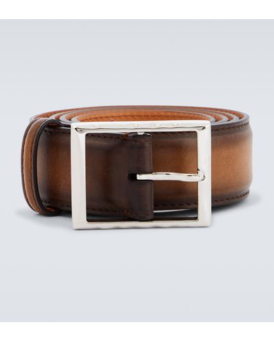 Berluti Classic Leather Belt - Brown