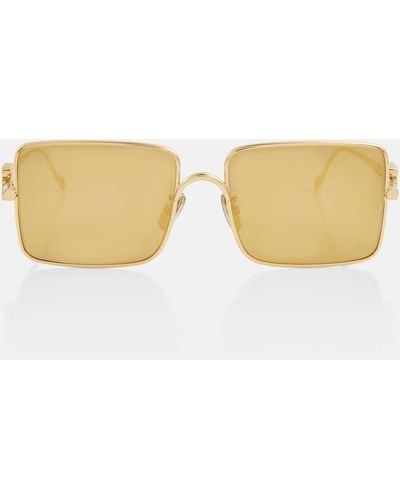 Loewe Anagram Square Sunglasses - Natural