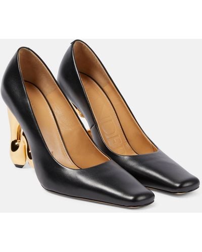 JW Anderson Bubble Leather Pumps - Brown