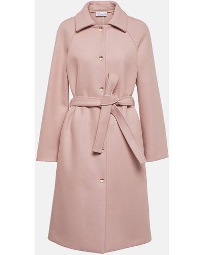 RED Valentino Single-breasted Wool-blend Coat - Pink