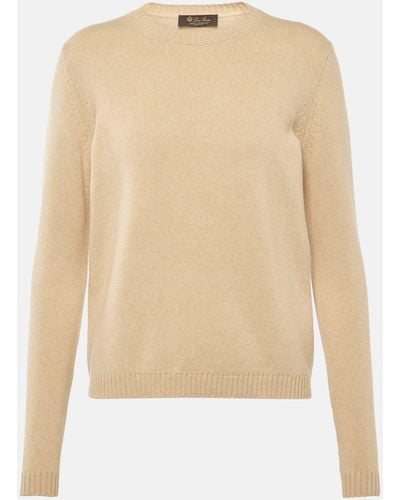 Loro Piana Parksville Cashmere Sweater - Natural