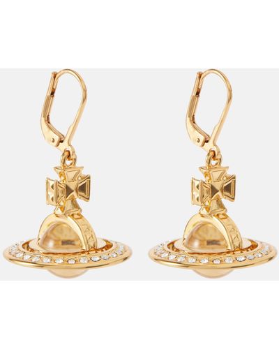 Vivienne Westwood Pina Crystal-embellished Earrings - Metallic