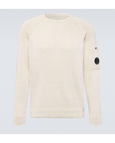 C.P. Company Compact-knit Cotton Sweater - White