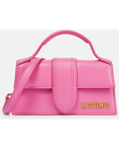 Jacquemus Le Grande Bambino Leather Top Handle Bag - Pink