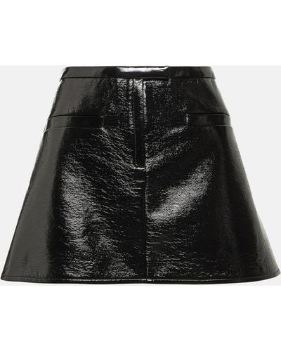 Courreges Vinyl Miniskirt - Black