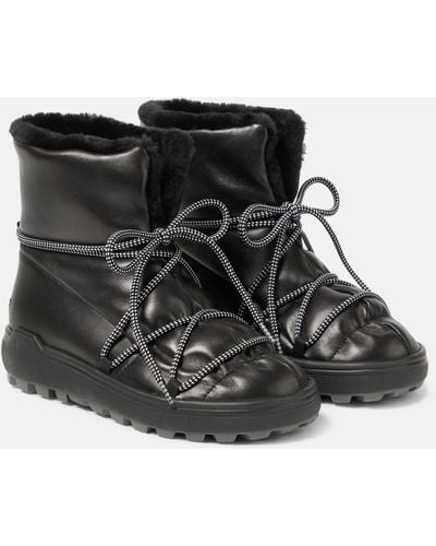 Bogner Chamonix Leather Ankle Boots - Black
