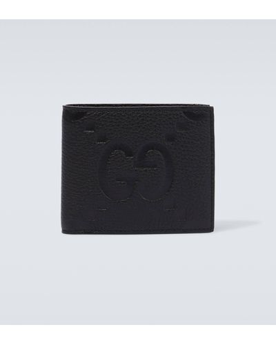 Gucci Leather Logo Wallet. - Black