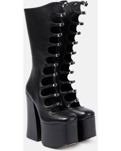 Marc Jacobs Kiki Leather Knee-high Boots - Black
