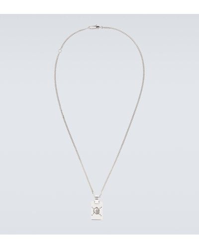 Gucci X Trouble Andrew Ghost Necklace - White
