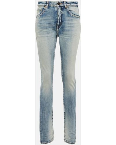 Saint Laurent High-rise Skinny Jeans - Blue