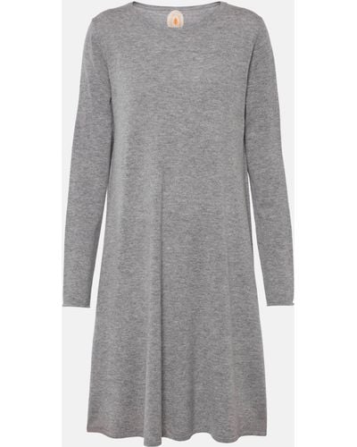 Jardin Des Orangers Wool And Cashmere Minidress - Grey
