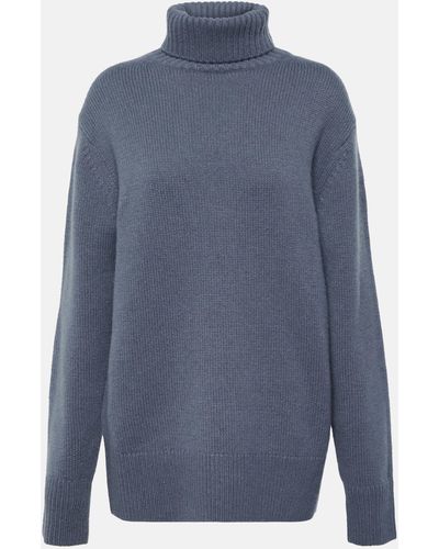 JOSEPH Cashmere Turtleneck Sweater - Blue