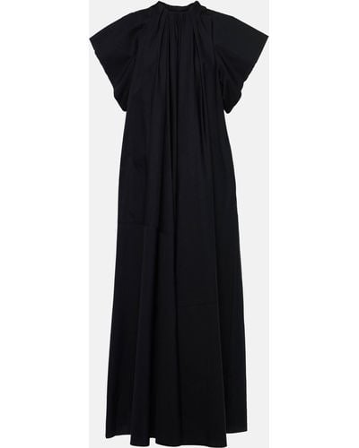 MM6 by Maison Martin Margiela Cotton Poplin Midi Dress - Black