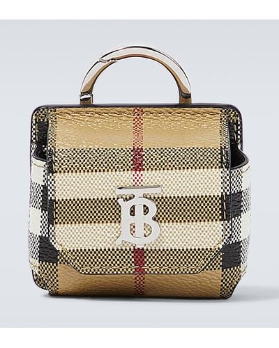 Burberry Checked Airpods Case - Metallic