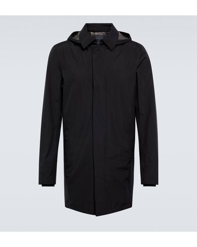 Herno 2layer Car Coat Jacket - Black