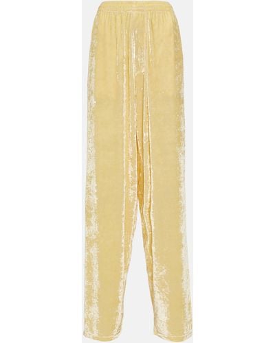 Balenciaga Baggy Wide-Leg Pants - Yellow