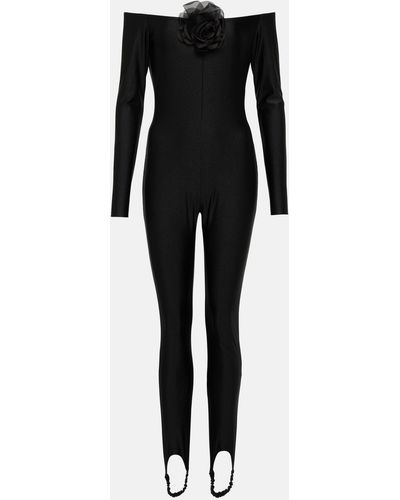 GIUSEPPE DI MORABITO Embellished Jersey Jumpsuit - Black